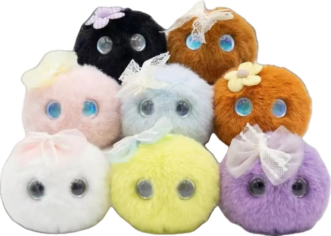 Creative Cute AI Gel Face LED Eyes Plush Toy Filled with PP Cotton AI Toy to Accompany Children
