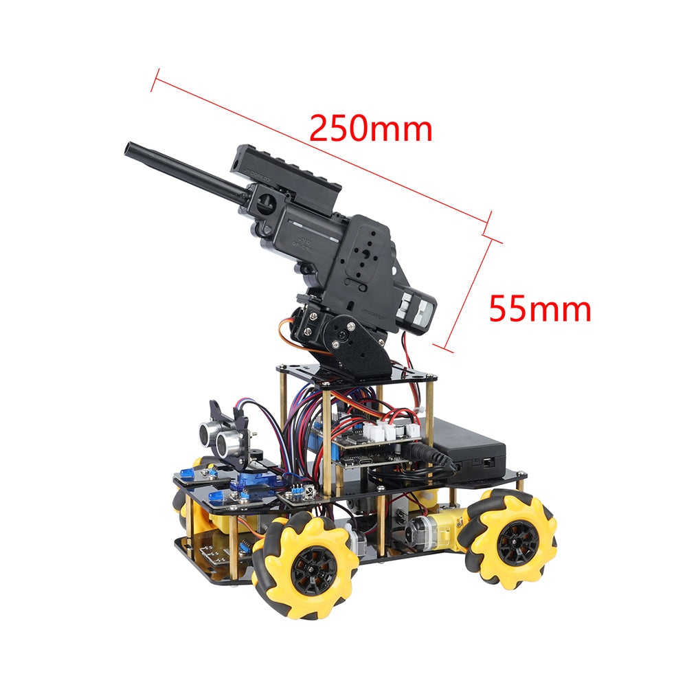 ESP32 Multifunctional Mecanum Wheeled Coding Robot Platform – Arduino & Scratch Programmable School Starter Kit with Wireless App Control