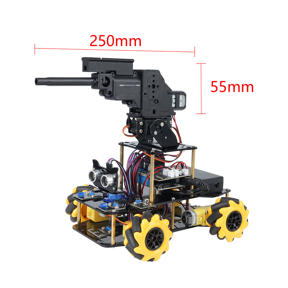 ESP32 Multifunctional Mecanum Wheeled Coding Robot Platform – Arduino & Scratch Programmable School Starter Kit with Wireless App Control