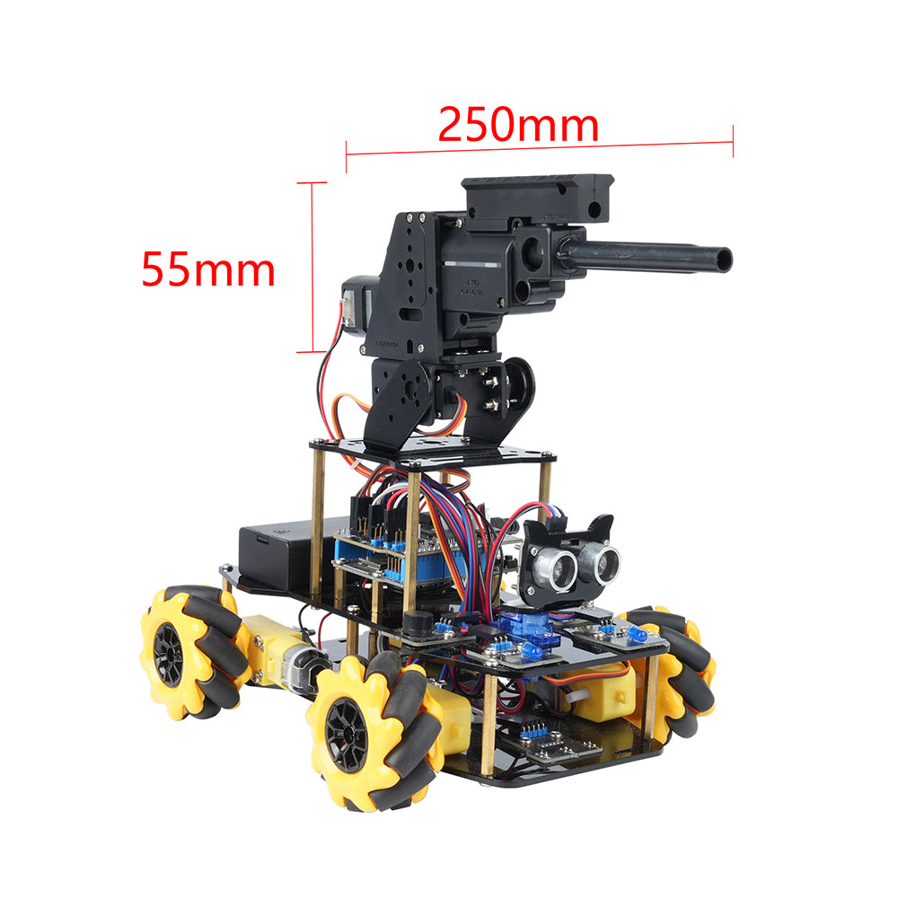 ESP32 Multifunctional Mecanum Wheeled Coding Robot Platform – Arduino & Scratch Programmable School Starter Kit with Wireless App Control