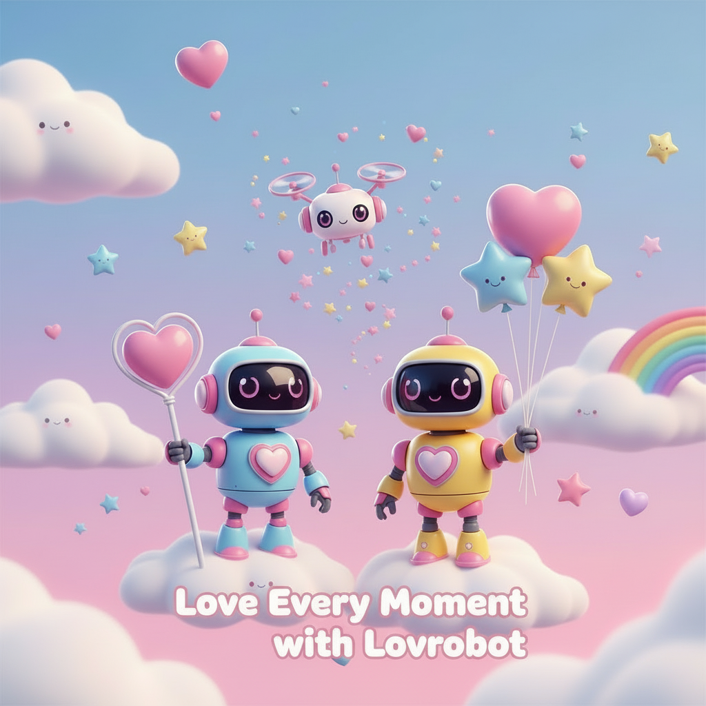 把where imagination takes flight with heart删除，换成lovrobot的一句SLOGEN把图片改成横幅比列模式